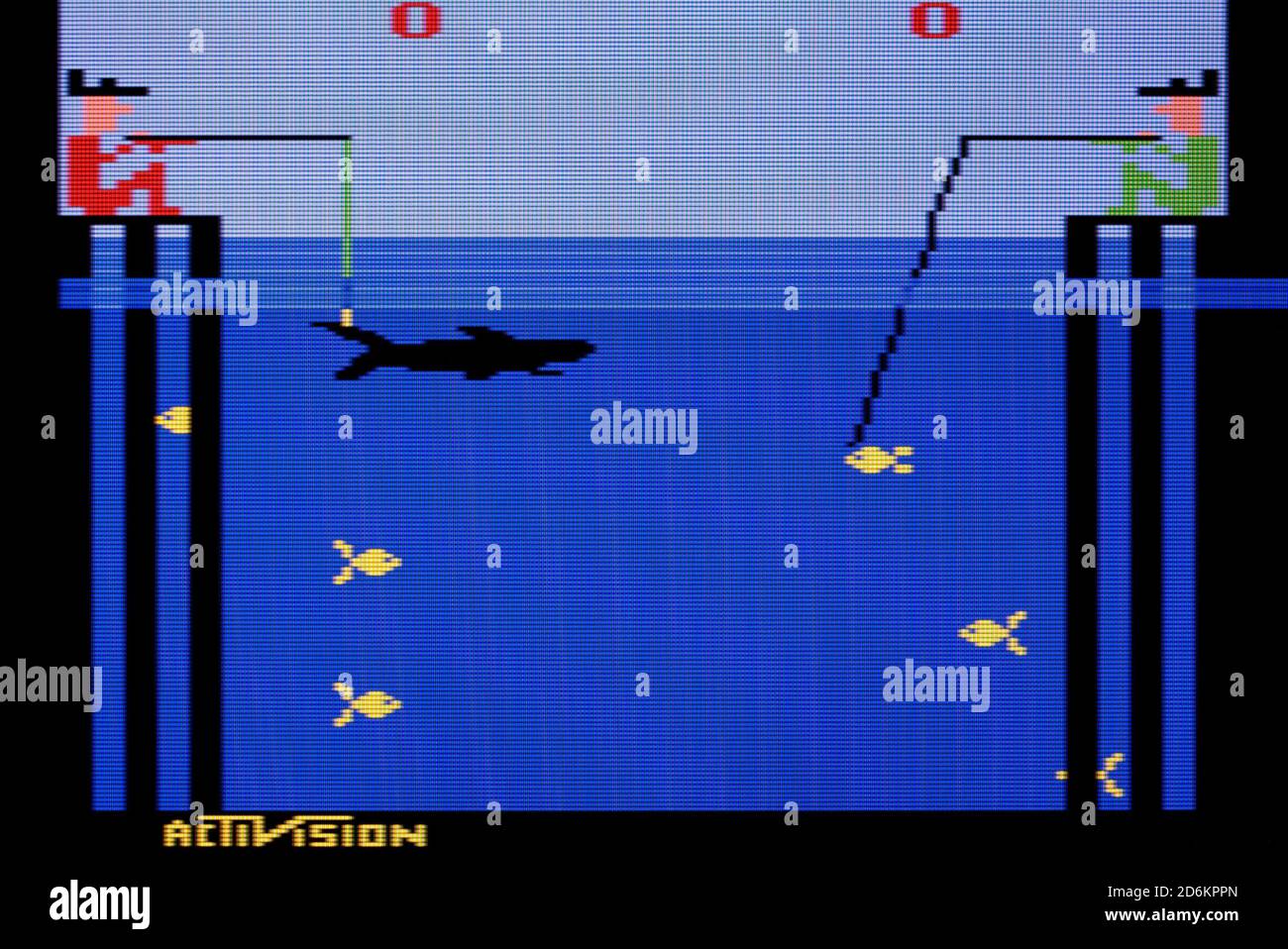 Fishing Derby - Activision - Atari 2600 VCS Videogame - Editorial use only Stock Photo