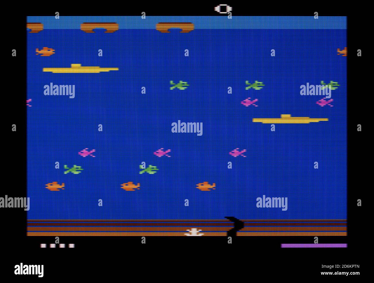 Frogger II - Threedeep - Atari 2600 VCS Videogame - Editorial use only Stock Photo