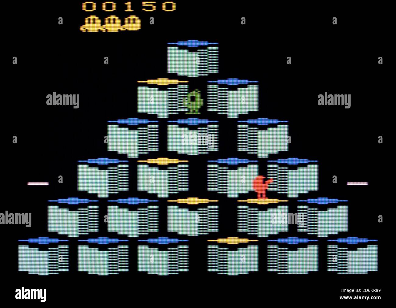Q*Bert - Atari 2600 VCS Videogame - Editorial use only Stock Photo