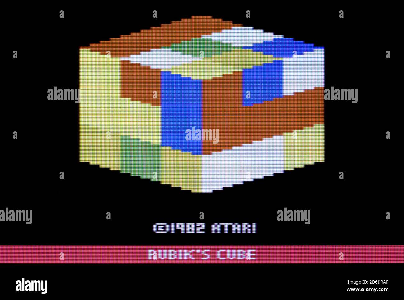 Rubik's Cube 3D - Atari 2600 VCS Videogame - Editorial use only Stock Photo