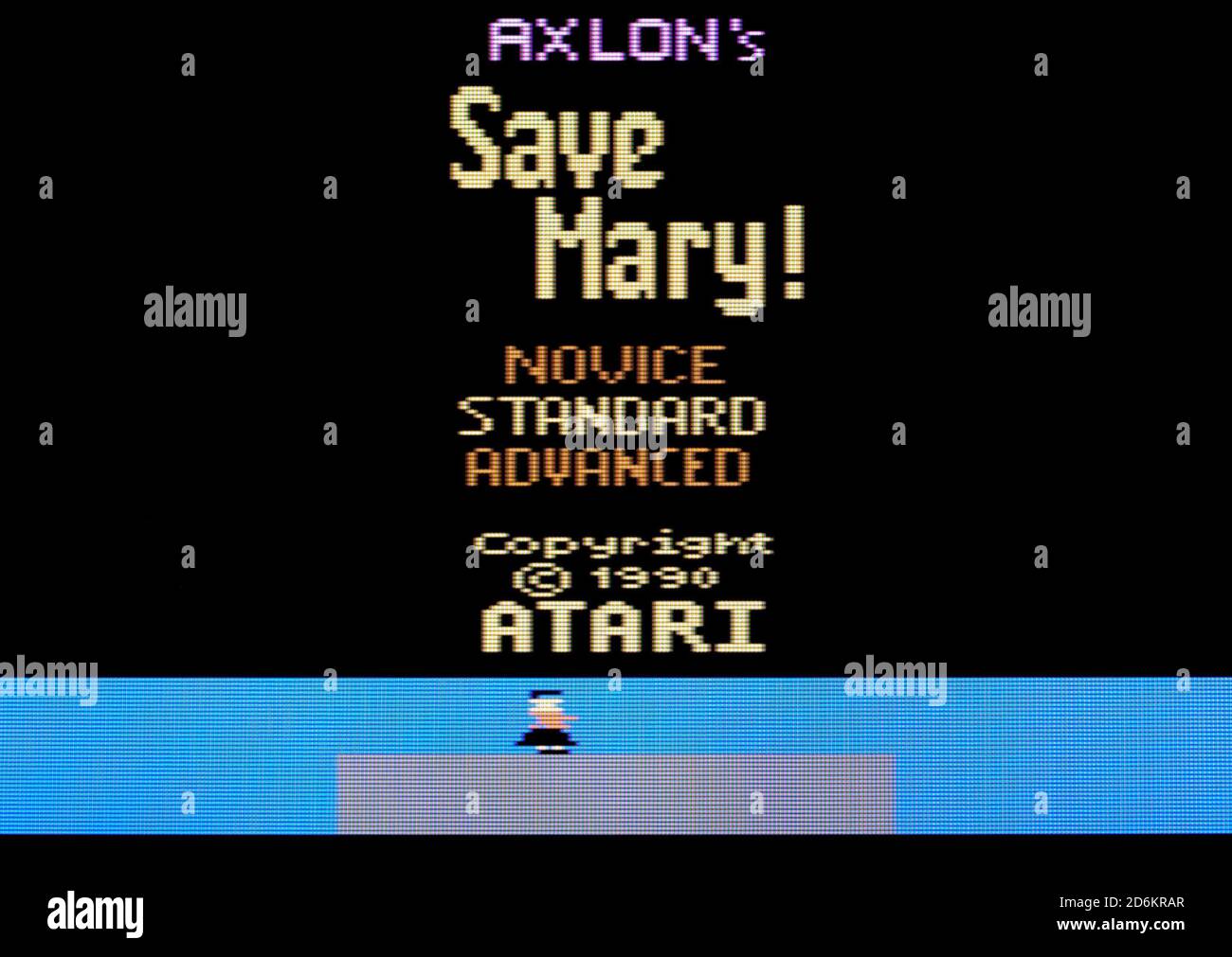 Save Mary! - Atari 2600 VCS Videogame - Editorial use only Stock Photo