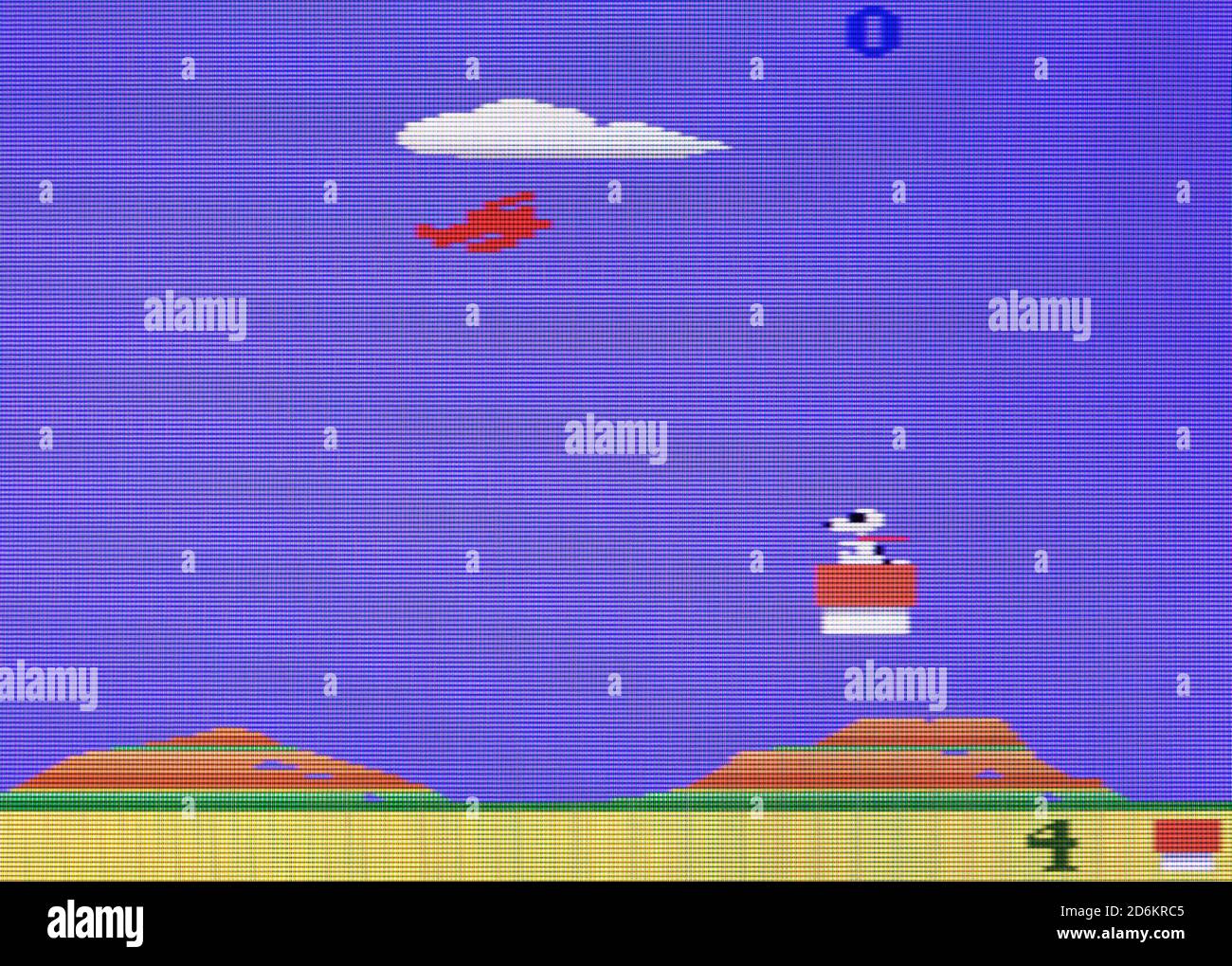Snoopy and the Red Baron - Atari 2600 VCS Videogame - Editorial use only Stock Photo