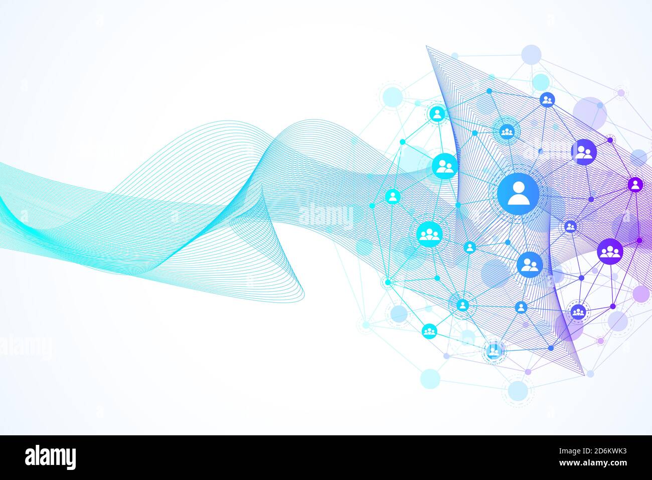 Internet connection background, abstract sense of science and technology graphic design. Global network connection illustration Stock Photo