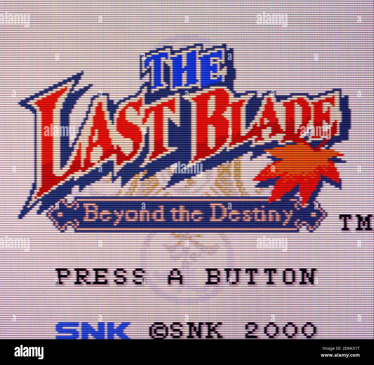 The Last Blade Neo Geo Pocket Color Videogame Editorial use only