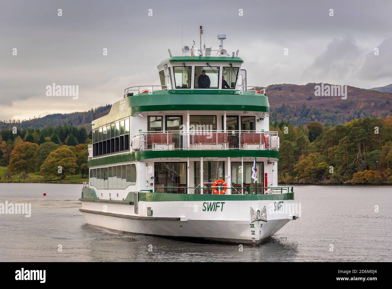 Windermere Lake Cruises’ brandnew 300seat boat, MV Swift. at