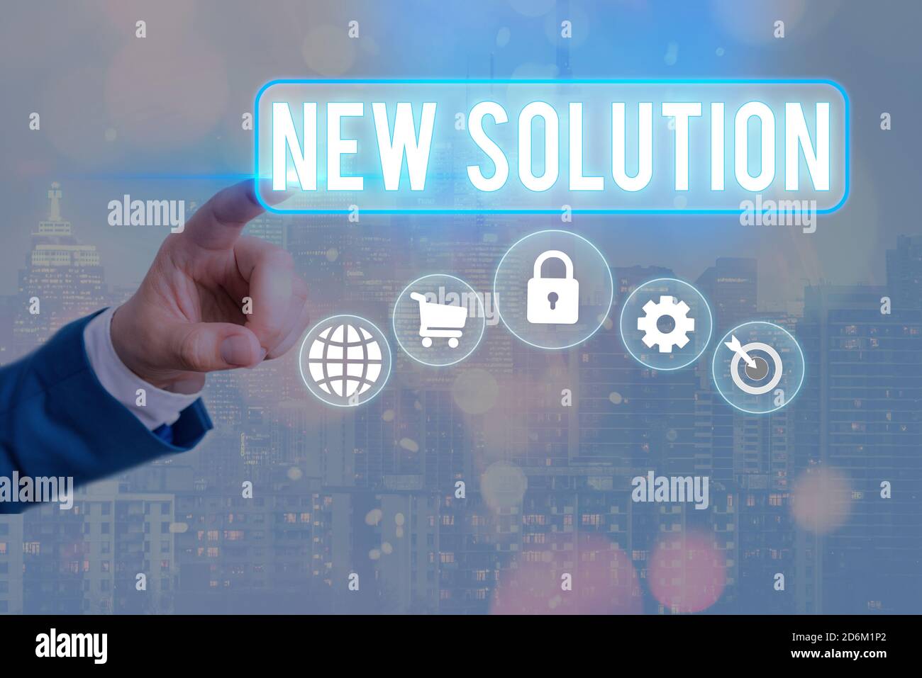 Conceptual hand writing showing New Solution. Concept meaning Modern ...