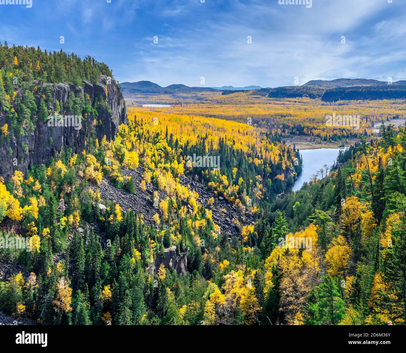 Fall foliage color in Quimet Canyon, Ontario, Canada Stock Photo Alamy