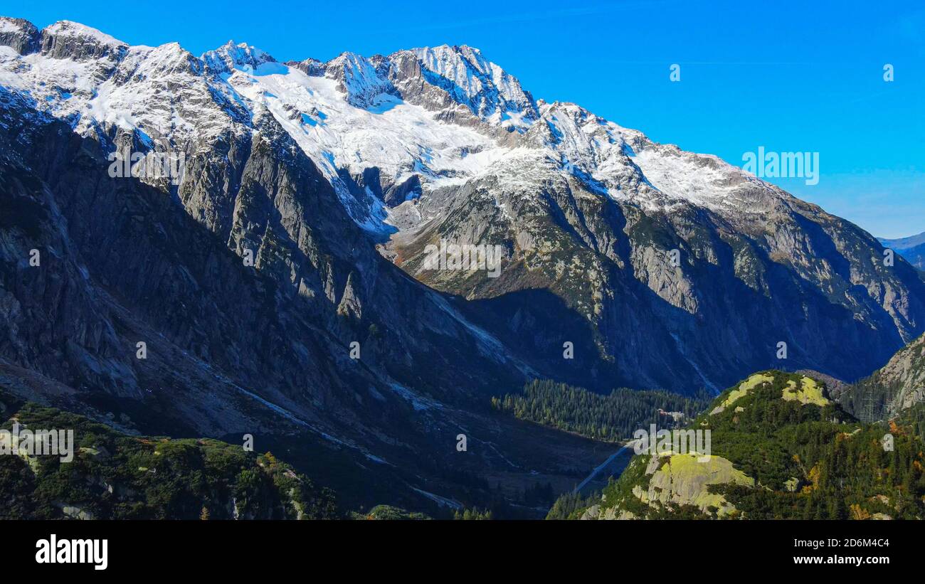 The amazing landscape of the Swiss Alps in Switzerland Stock Photo - Alamy