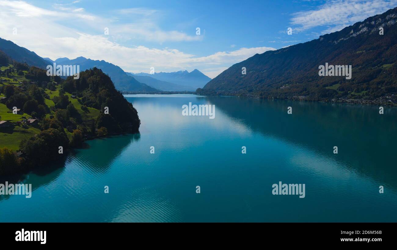 Amazing Lake Brienz in Switzerland with its blue water Stock Photo - Alamy