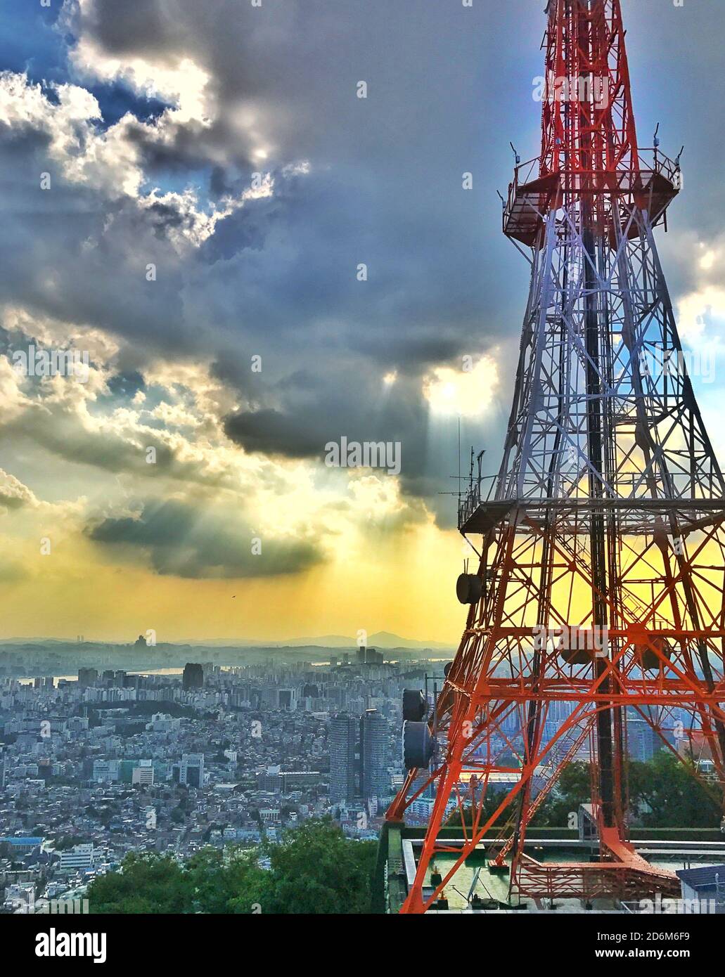 N Seoul Tower, the TV Tower in South Korea Stock Photo Alamy