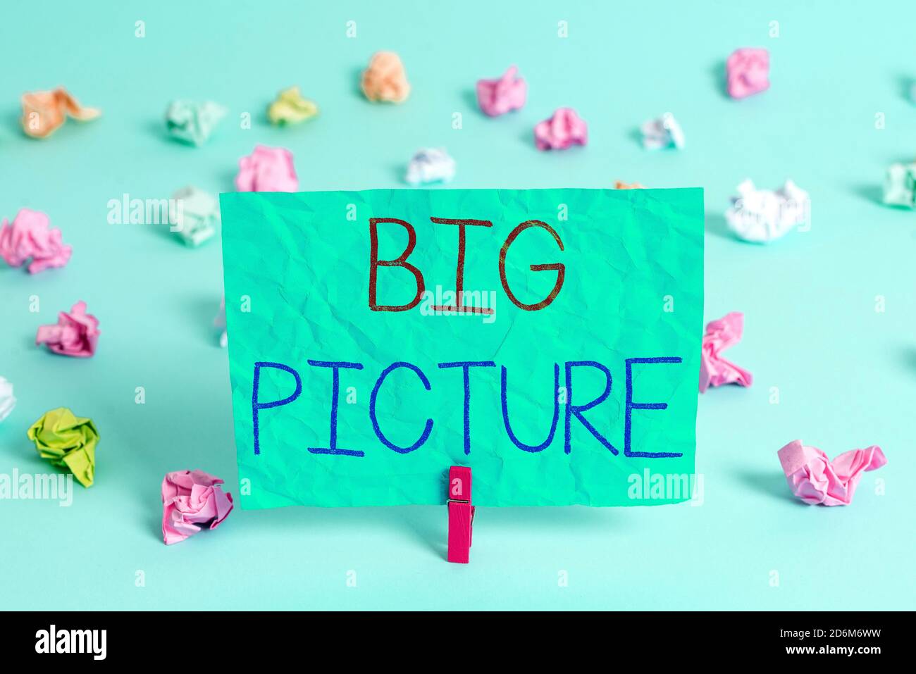 Handwriting text writing Big Picture. Conceptual photo most important ...
