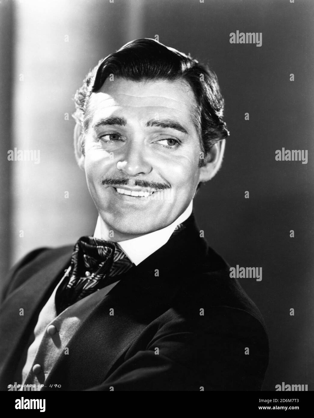 CLARK GABLE publicity portrait as Rhett Butler for GONE WITH THE WIND 1939 director VICTOR FLEMING novel Margaret Mitchell music Max Steiner costumes Walter Plunkett producer David O. Selznick Selznick International Pictures / Metro Goldwyn Mayer Stock Photo