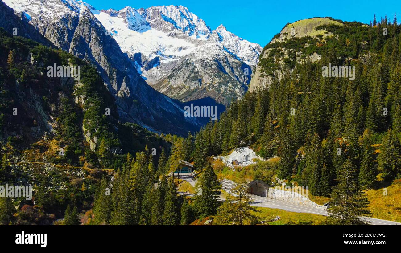 The amazing landscape of the Swiss Alps in Switzerland Stock Photo - Alamy