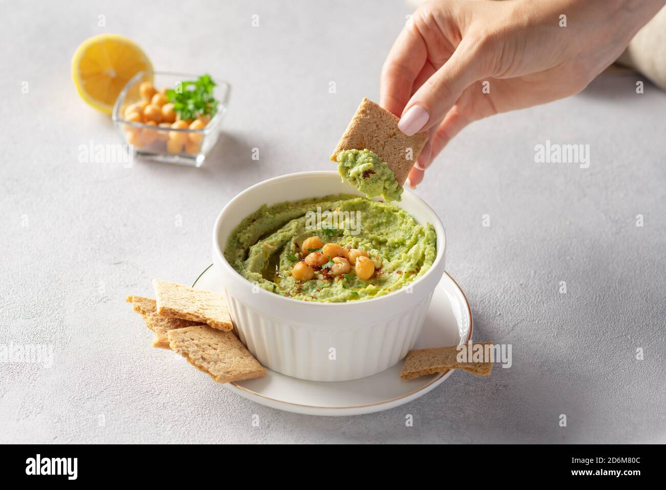 Female hand hold bowl hi-res stock photography and images - Alamy