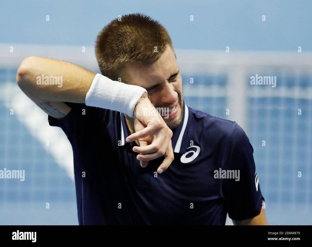 Tennis - ATP 500 - St Petersburg Open - St Petersburg, Russia - October 18,  2020 Croatia's Borna Coric reacts during the final against Russia's Andrey  Rublev REUTERS/Anton Vaganov Stock Photo - Alamy
