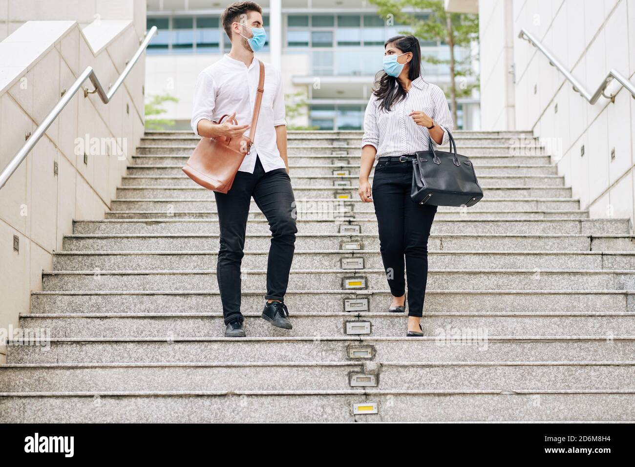 Multi-ethnic university students Stock Photo