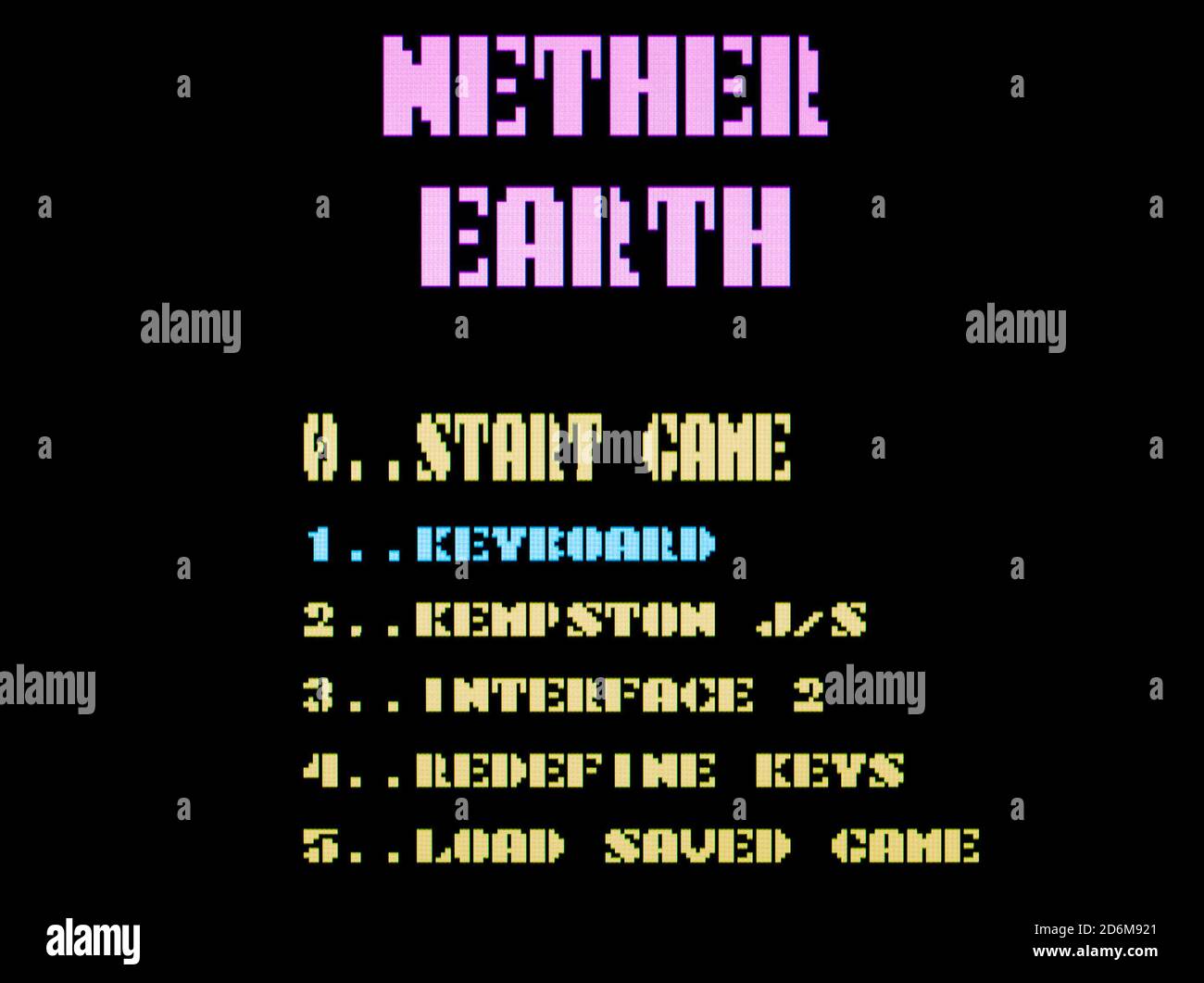 Nether Earth - Sinclair ZX Spectrum Videogame - Editorial use only Stock Photo