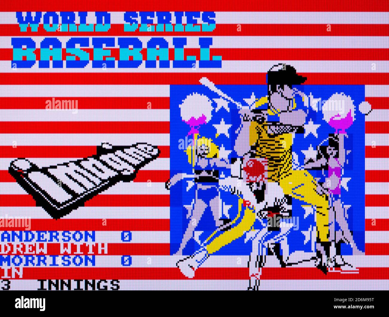 World Series Baseball - Sinclair ZX Spectrum Videogame - Editorial use ...