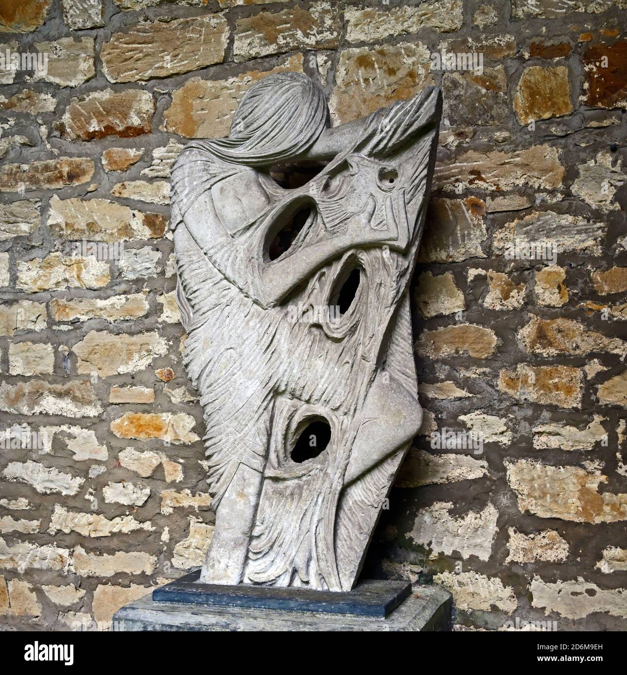 Sculpture "Salome" after Oscar Wilde, 1963 by John Skelton. Hopetoun House, South Queensferry, Scotland, United Kingdom, Europe. Stock Photo