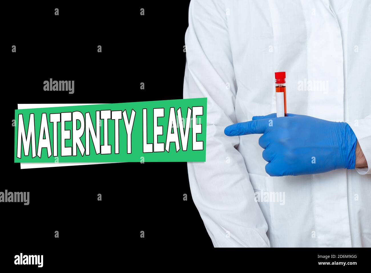 Writing note showing Maternity Leave. Business concept for a leave of