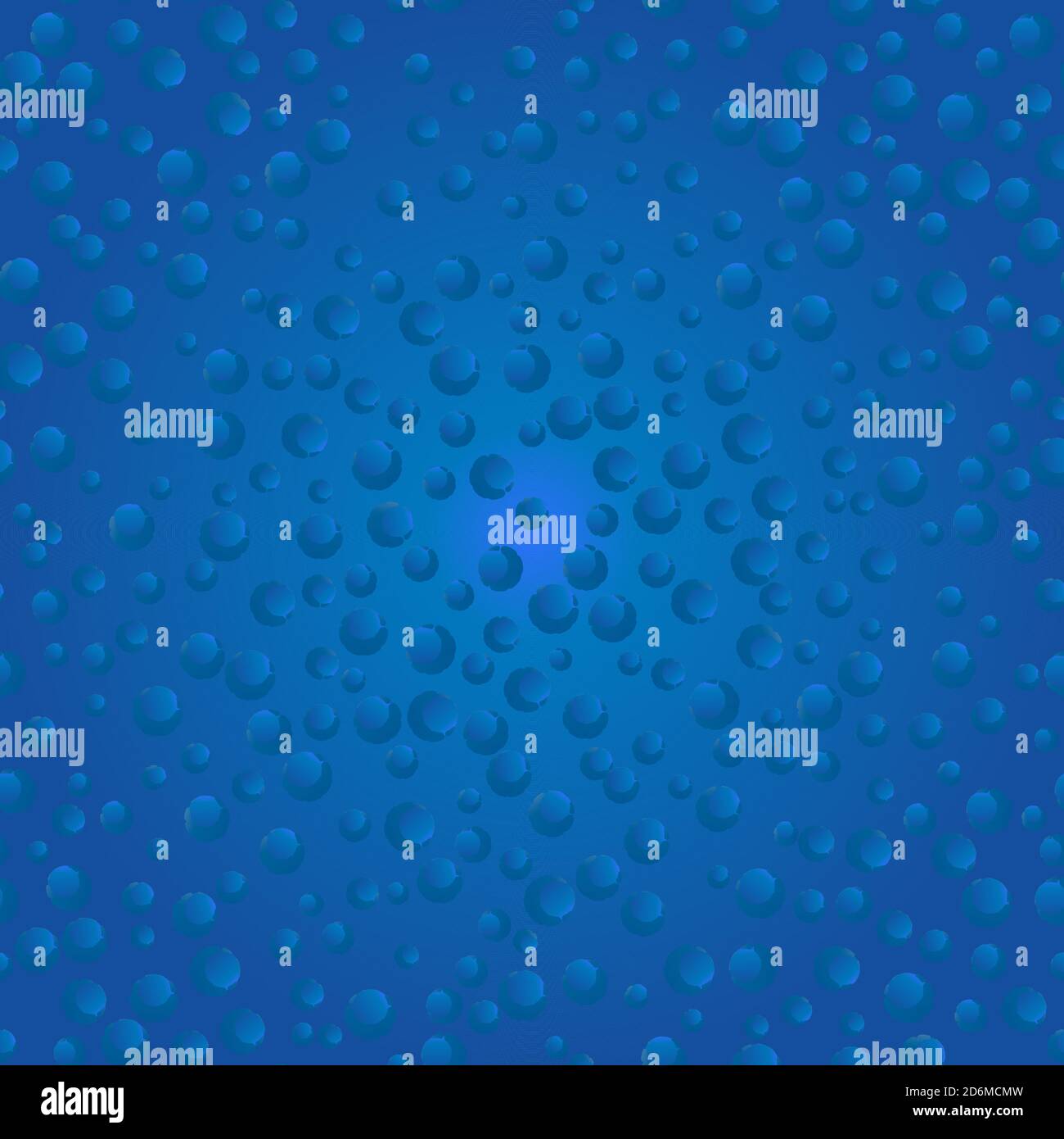 bubbles and drops on a blue background of a seamless pattern Stock ...
