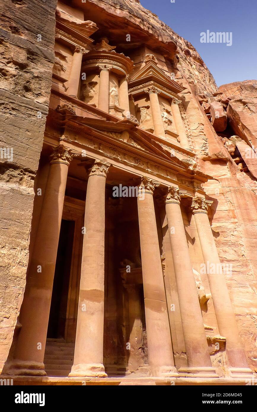 The Treasury, Petra, Jordan. Stock Photo