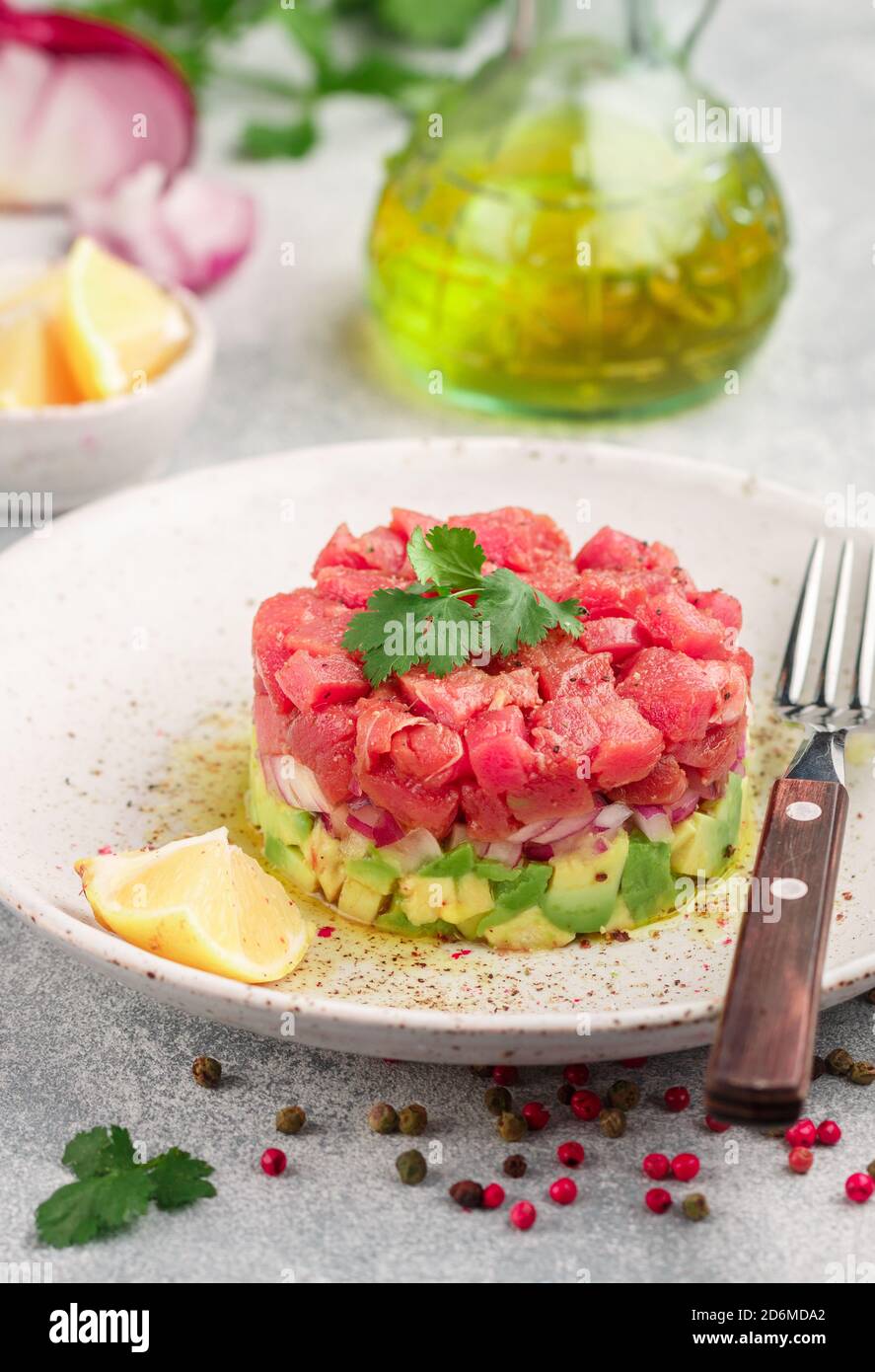 Tuna tartare hires stock photography and images Alamy