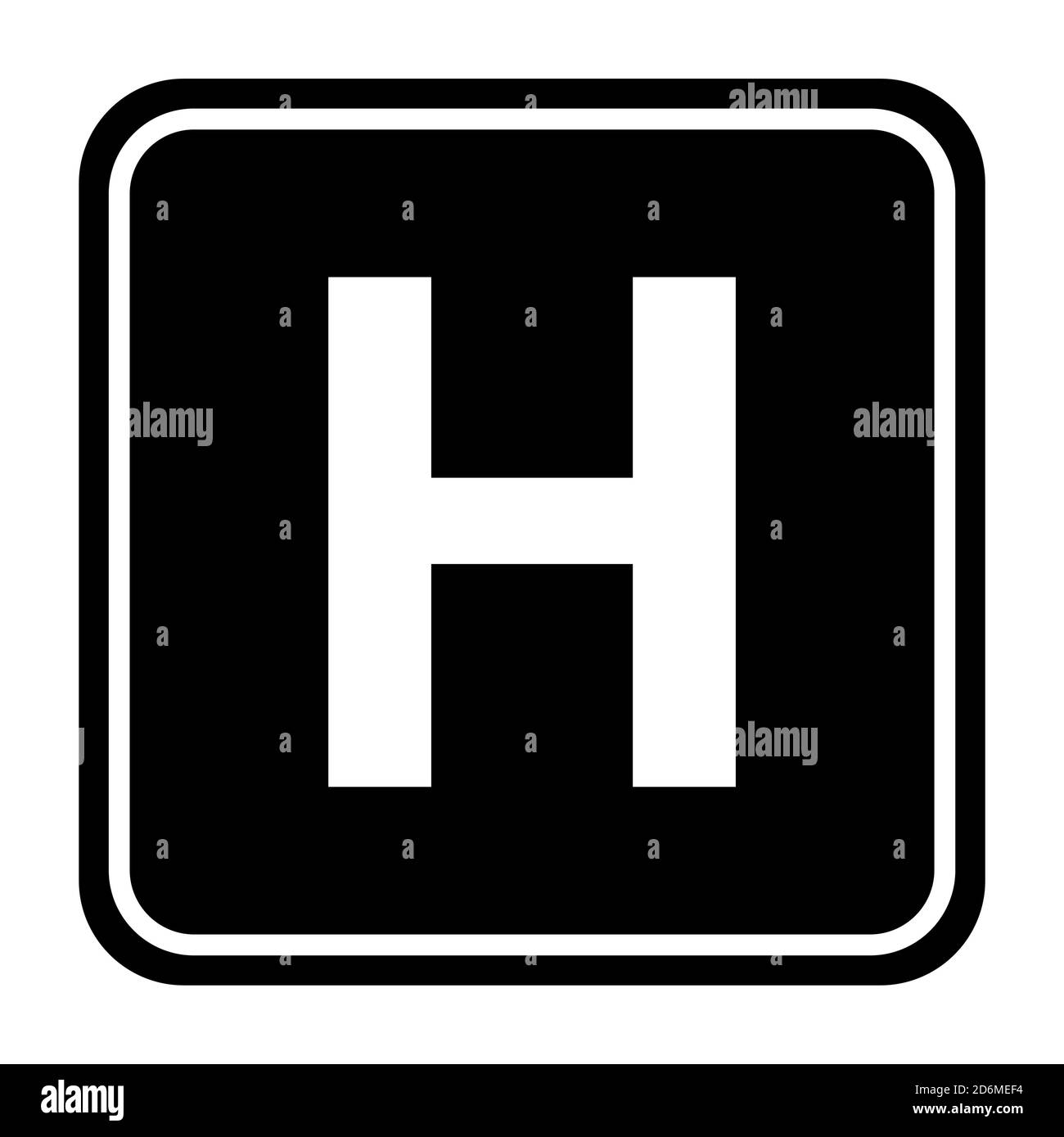 Hospital cross symbol, Medical health icon isolated on white background. Emergency design . Stock Vector