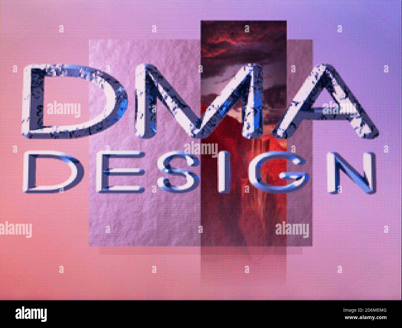 DMA Design Developer Logo - 3DO Interactive Multiplayer Videogame - Editorial Use Only Stock Photo