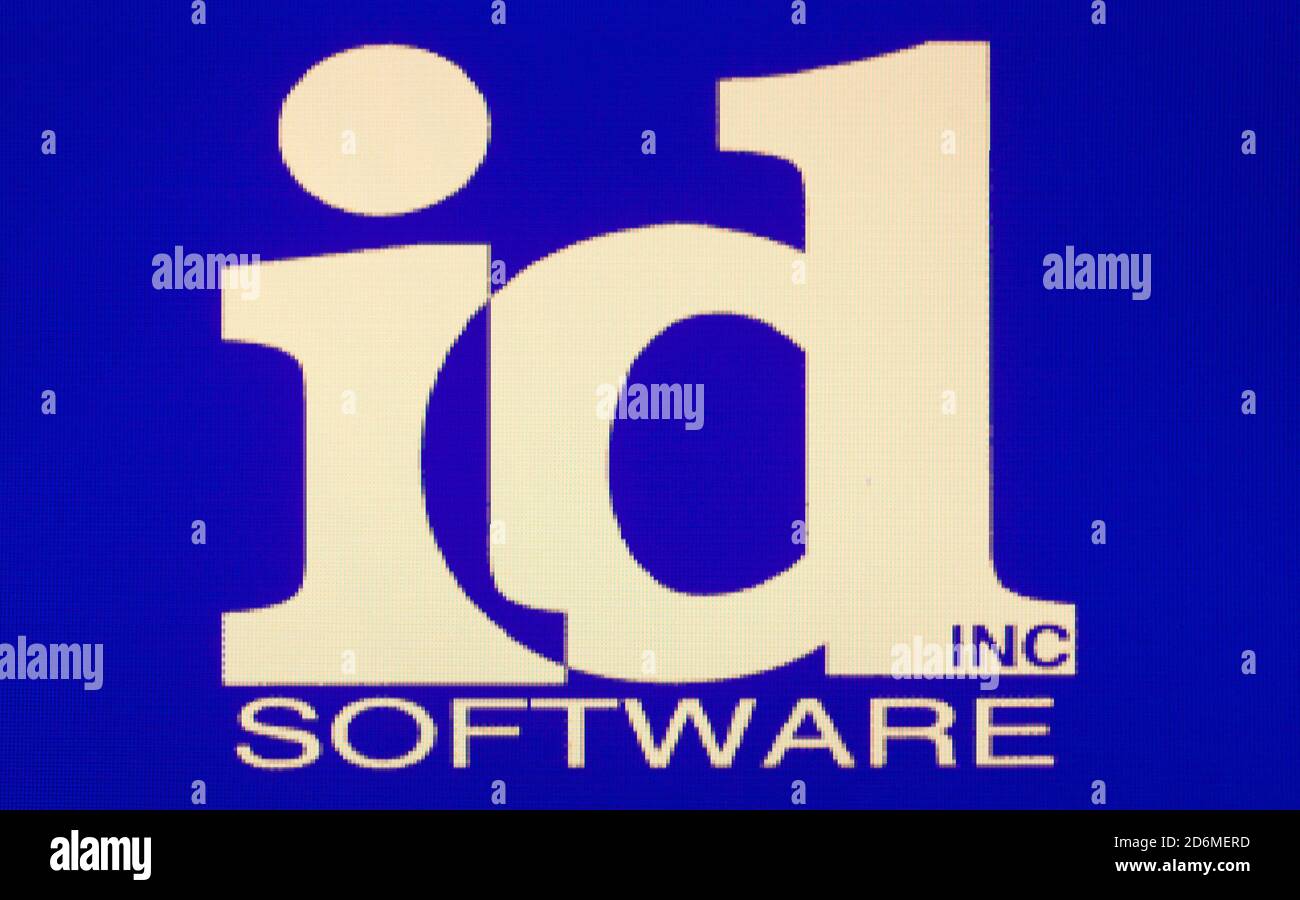 id Software Developer Logo - 3DO Interactive Multiplayer Videogame - Editorial Use Only Stock Photo
