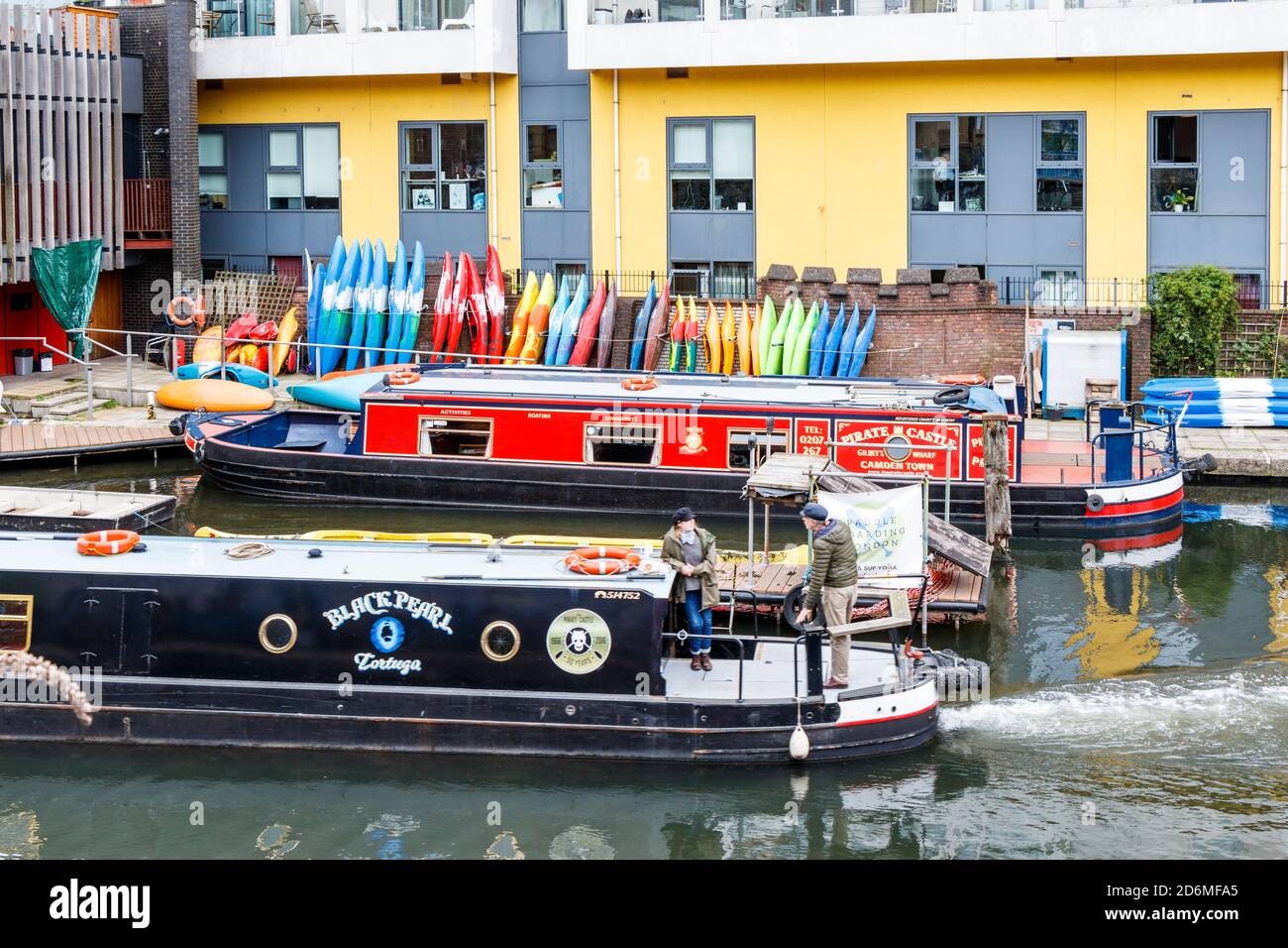The Pirate Castle, a boating and outdoor activities charity in a fully-accessible community centre on Regent's Canal in Camden Town, London, UK Stock Photo