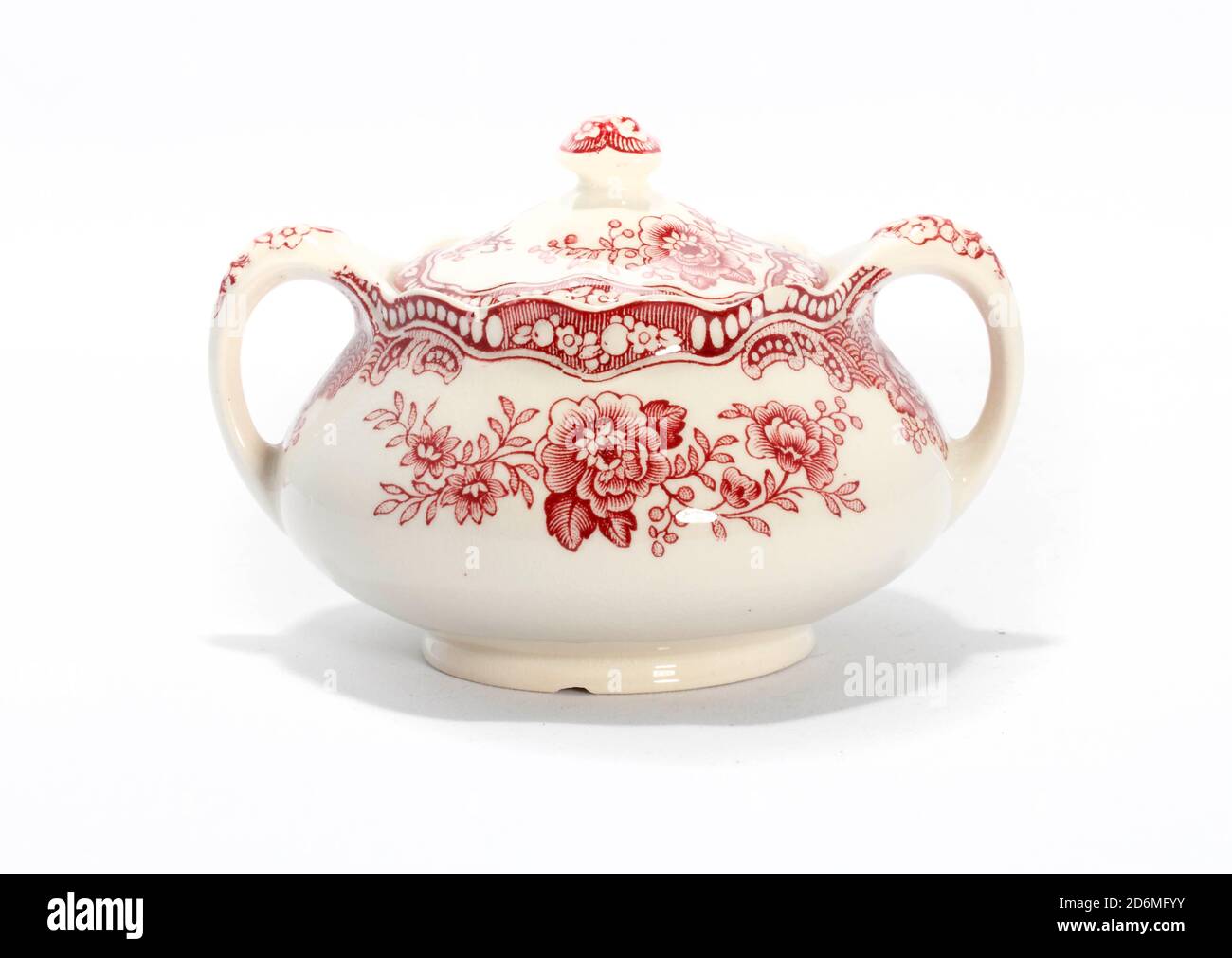 Crown Ducal - Bristol, England, Potteries sugar bowl with lid, vintage, A.G. Richardson and Co., Ltd., of Tunstall and Cobridge, porcelain, art deco N Stock Photo