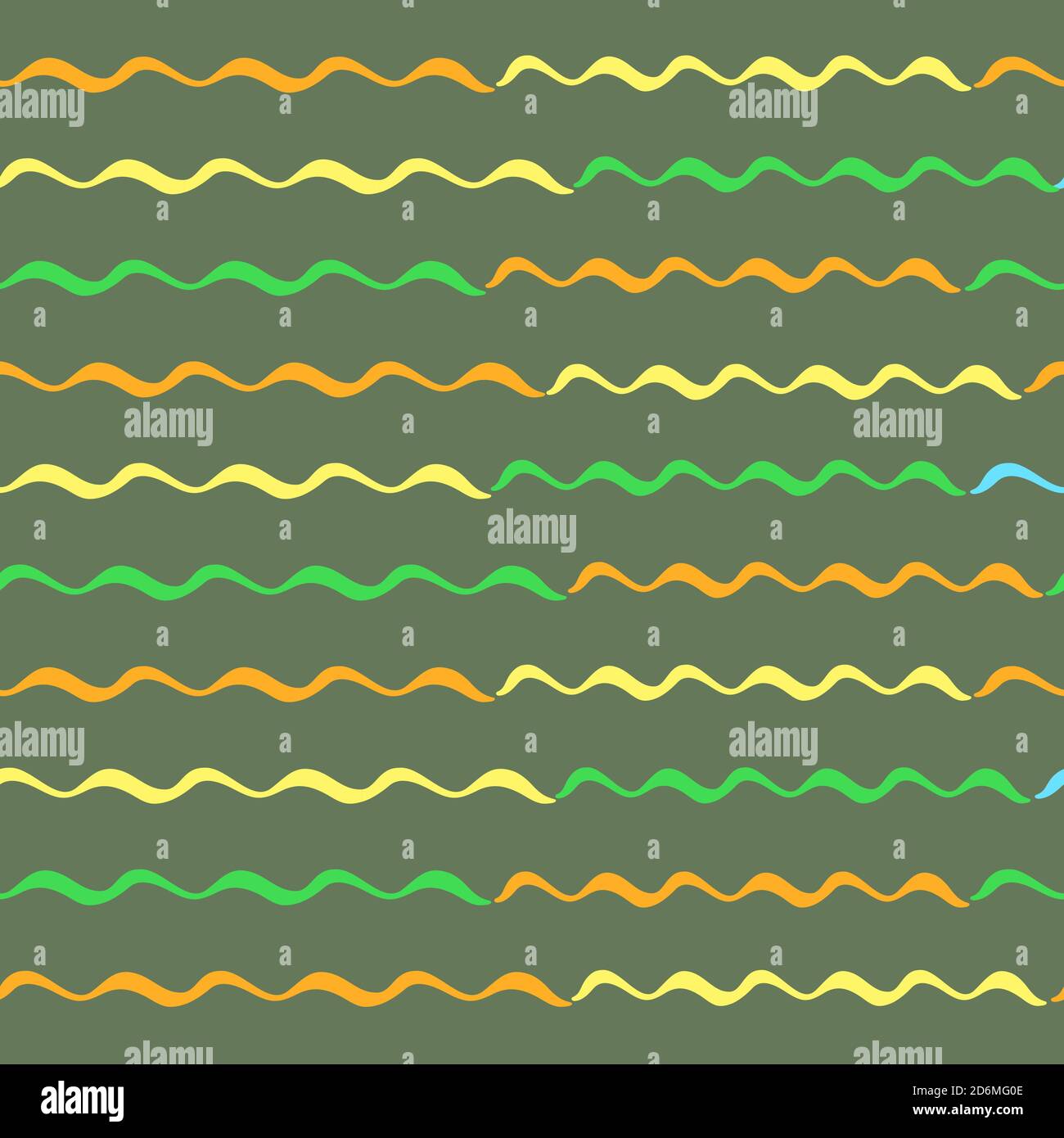 Hand drawn striped seamless pattern. Colored horizontal brush strokes texture. Stock Vector