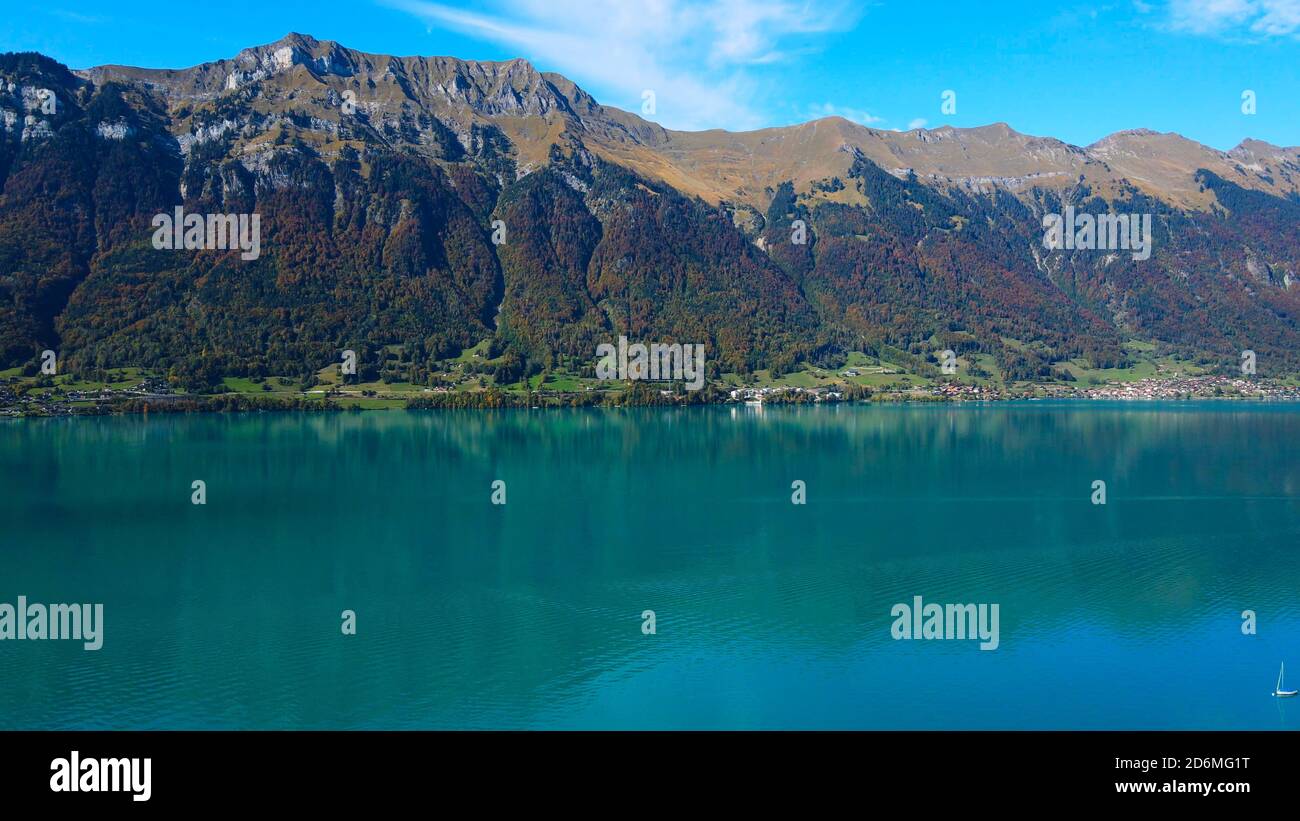 Amazing Lake Brienz in Switzerland with its blue water Stock Photo - Alamy