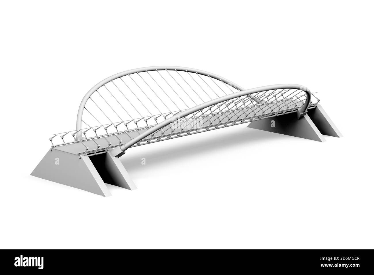Download A Bridge Mockup On White Background With Space For Text 3d Render Stock Photo Alamy