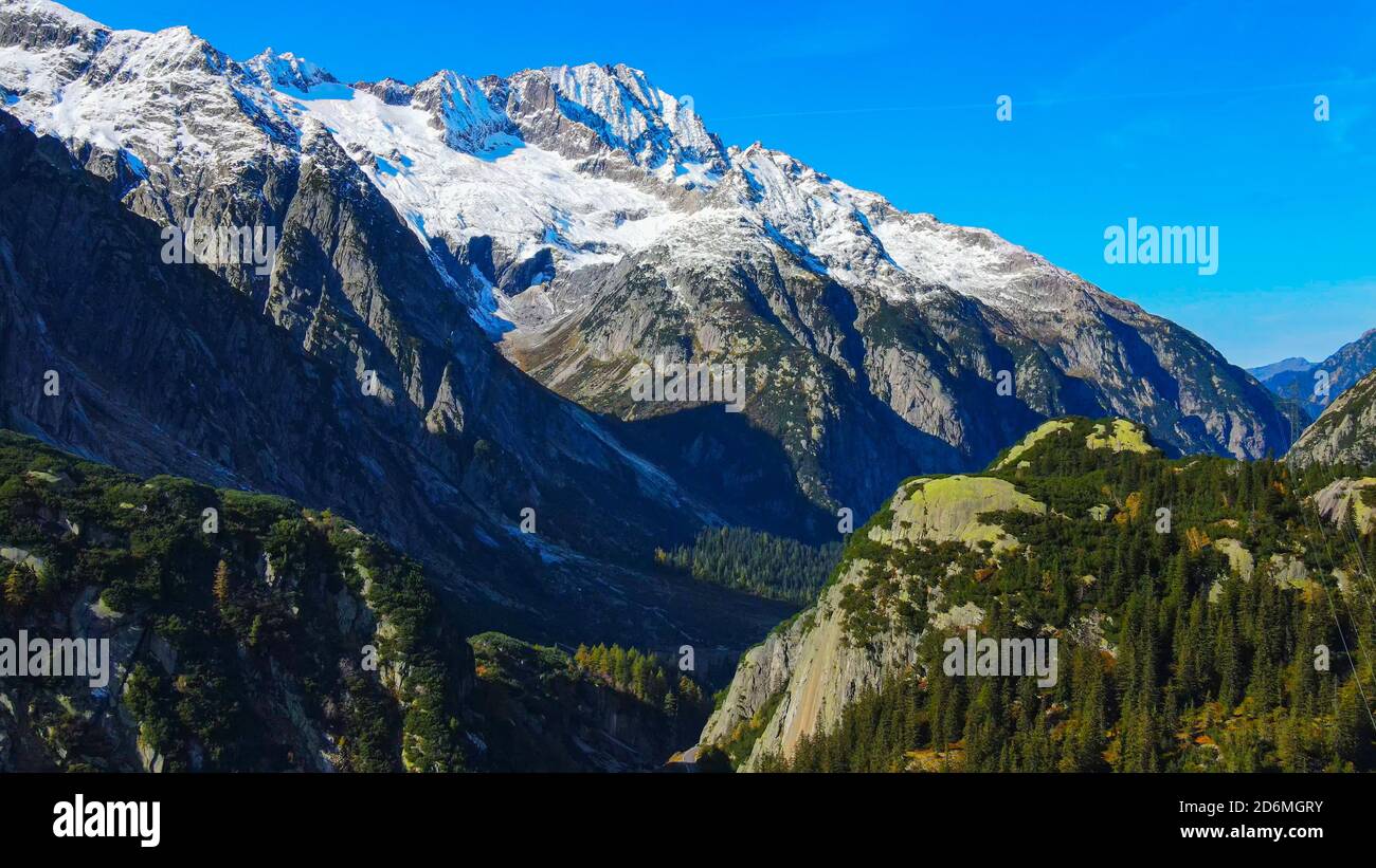 The amazing landscape of the Swiss Alps in Switzerland Stock Photo - Alamy