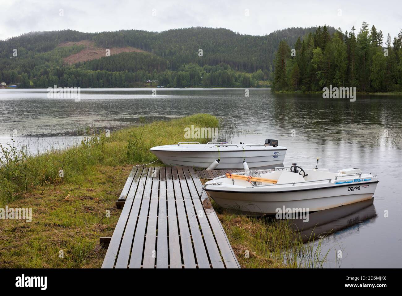 Near Rörström, near Hoting, Västerbotten, Northern Sweden Stock Photo