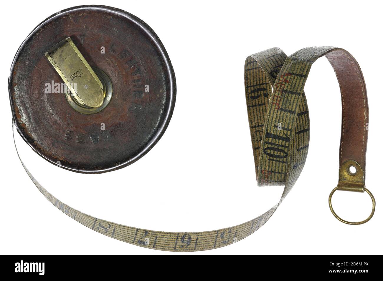 vintage tape measure isolated on white background Stock Photo Alamy