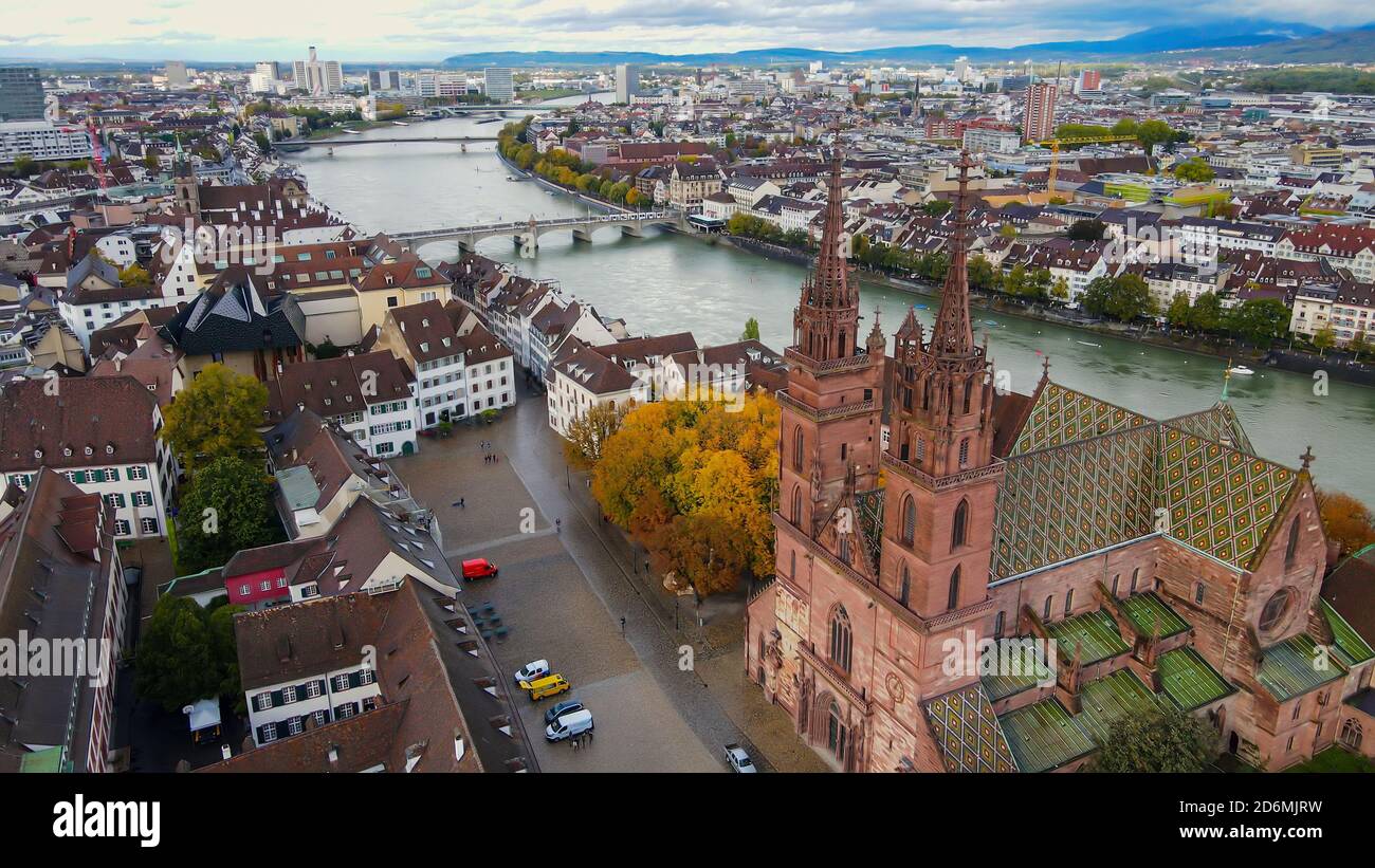 Aerial flight over architectural bridge hi-res stock photography and ...