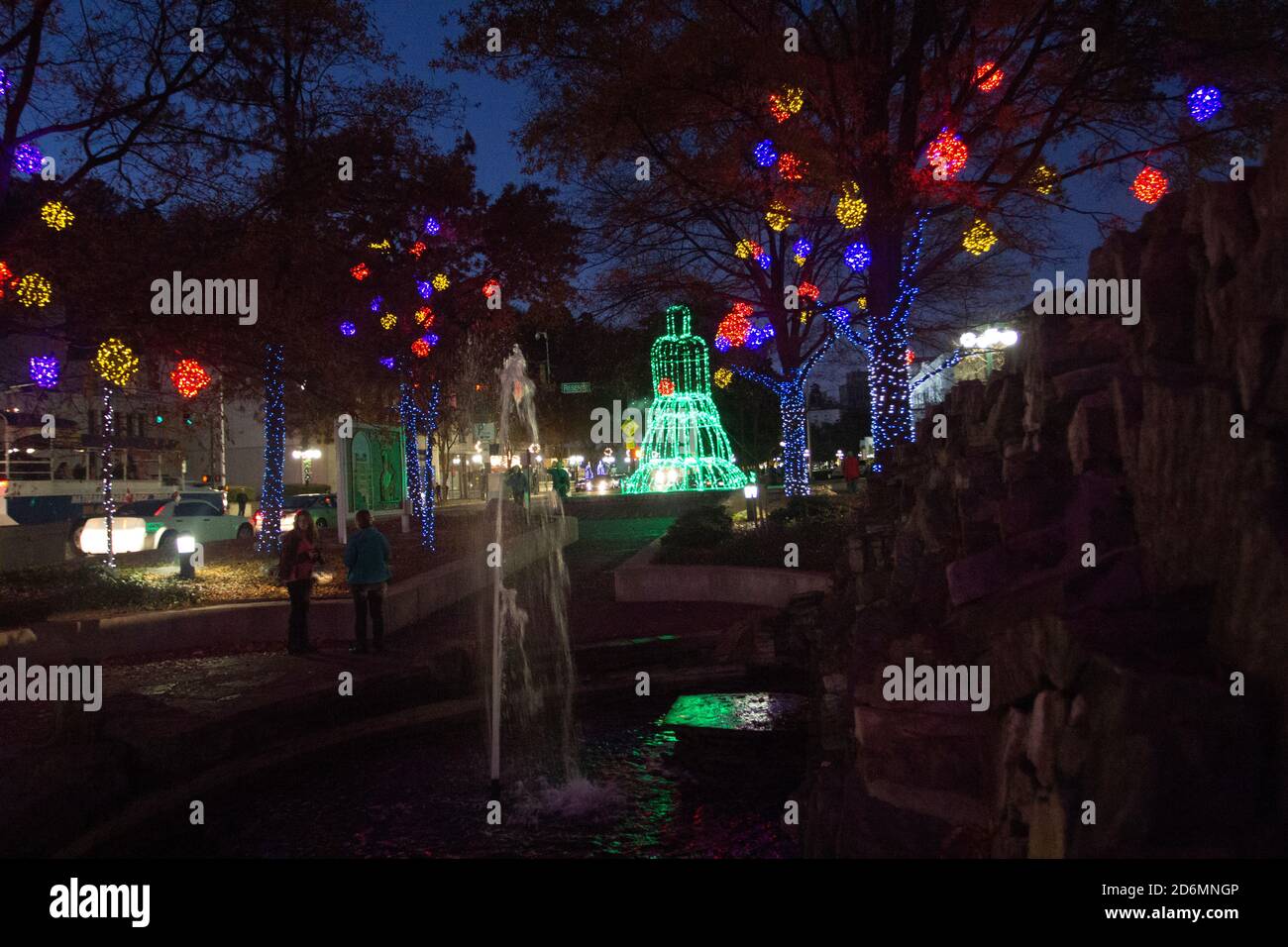 Christmas Lights, Hot Springs, Arkansas Stock Photo Alamy