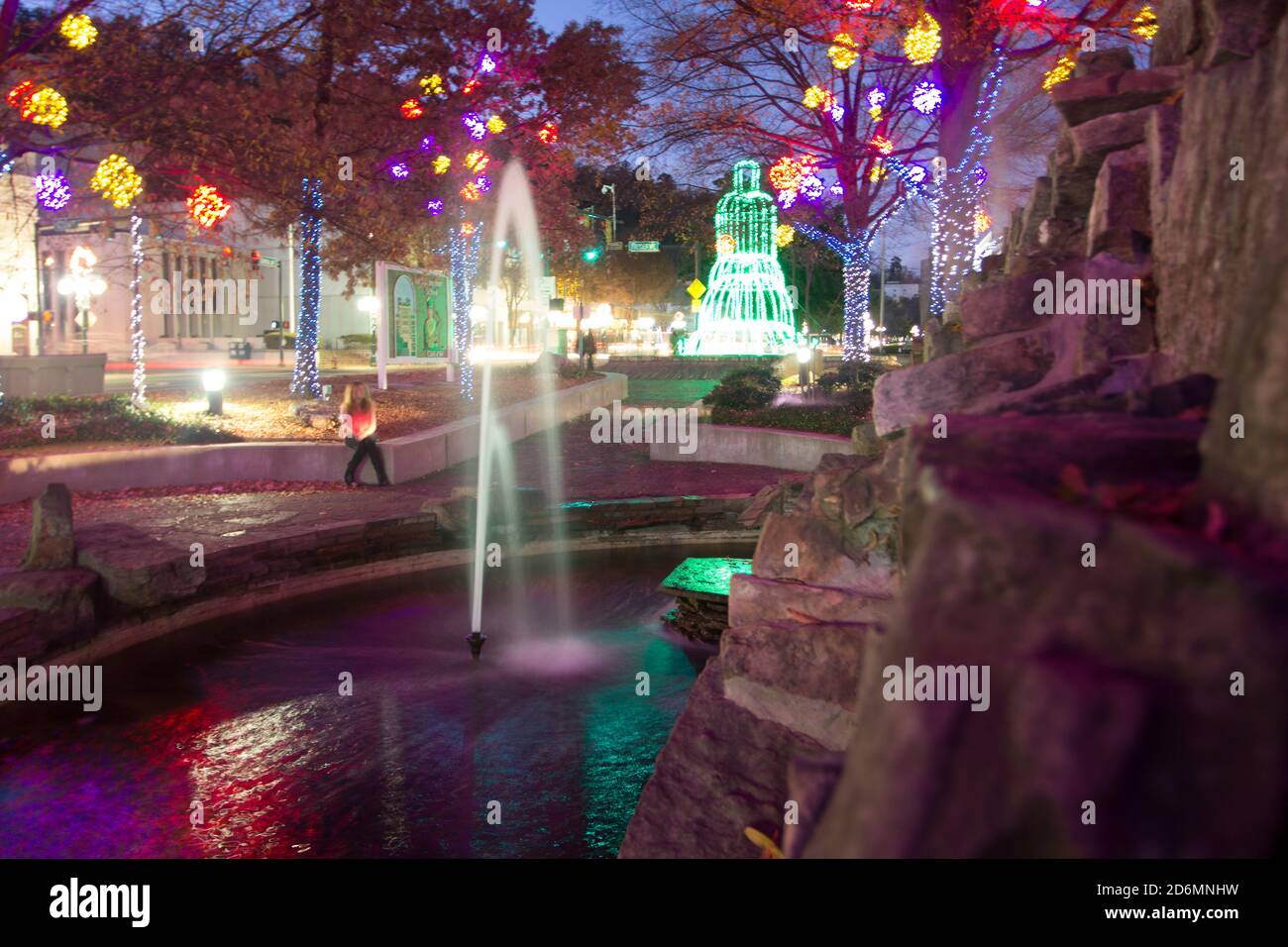 Christmas Lights, Hot Springs, Arkansas Stock Photo Alamy