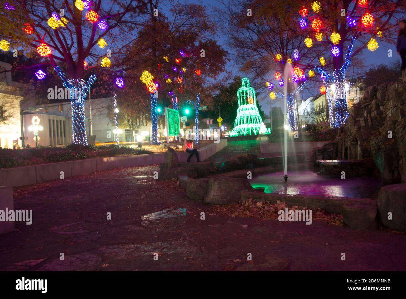 Christmas Lights, Hot Springs, Arkansas Stock Photo Alamy