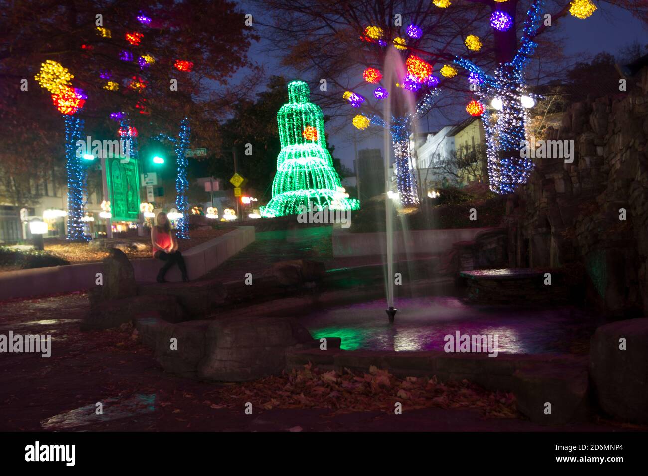 Christmas Lights, Hot Springs, Arkansas Stock Photo Alamy