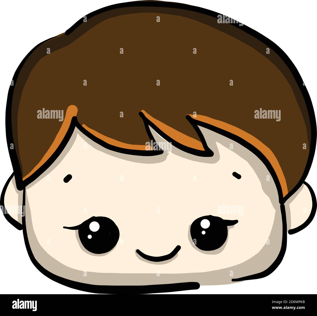 Little boy, illustration, vector on white background Stock Vector Image ...