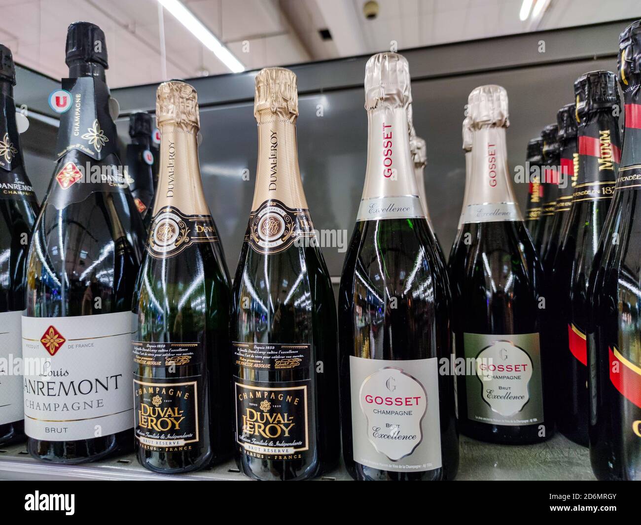 Seau à champagne Duval-Leroy en aluminium Années 1990