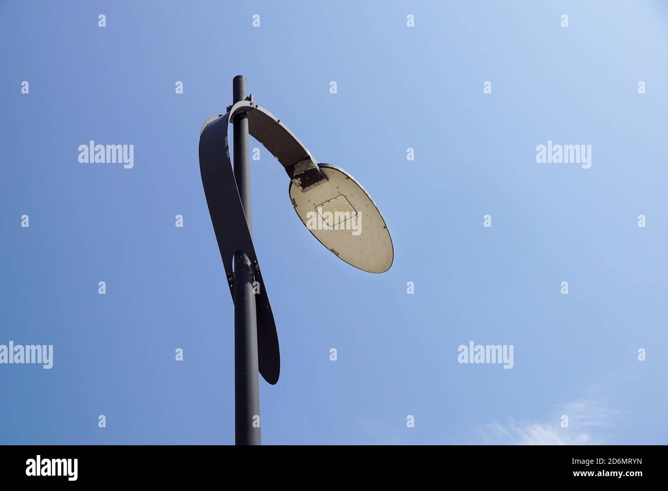 LED lights road lighting with blue sky background Stock Photo