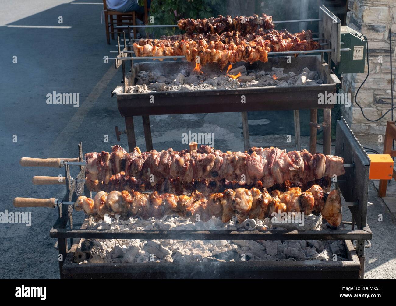 Cypriot traditional Souvla, grill outdoors, Pano Lefkara, Cyprus Stock  Photo - Alamy
