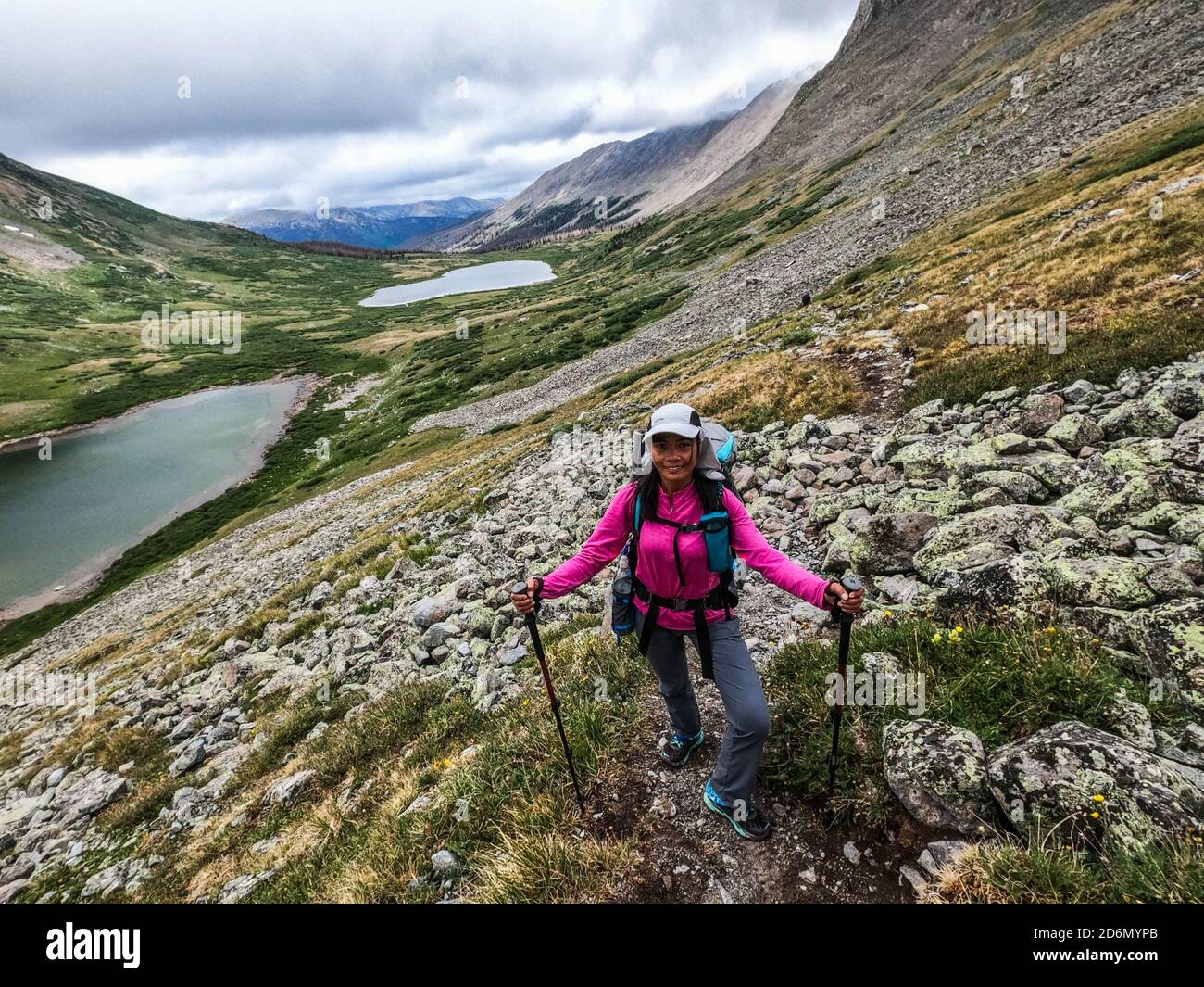 Hiking through 485 mile Colorado Trail, Colorado Stock Photo Alamy
