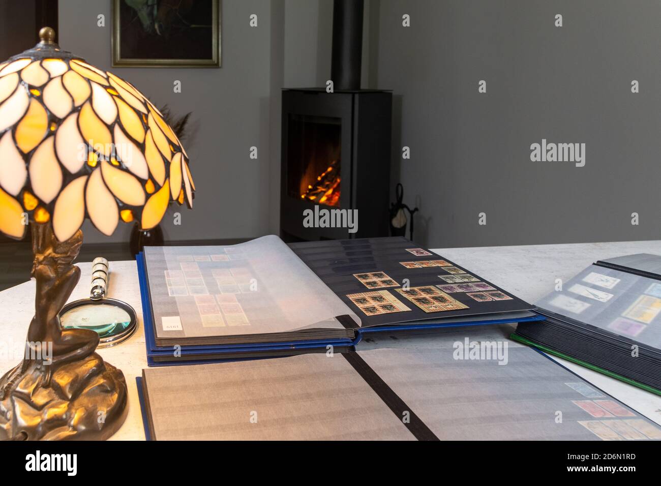 Overview of the collection of postage stamps Stock Photo - Alamy