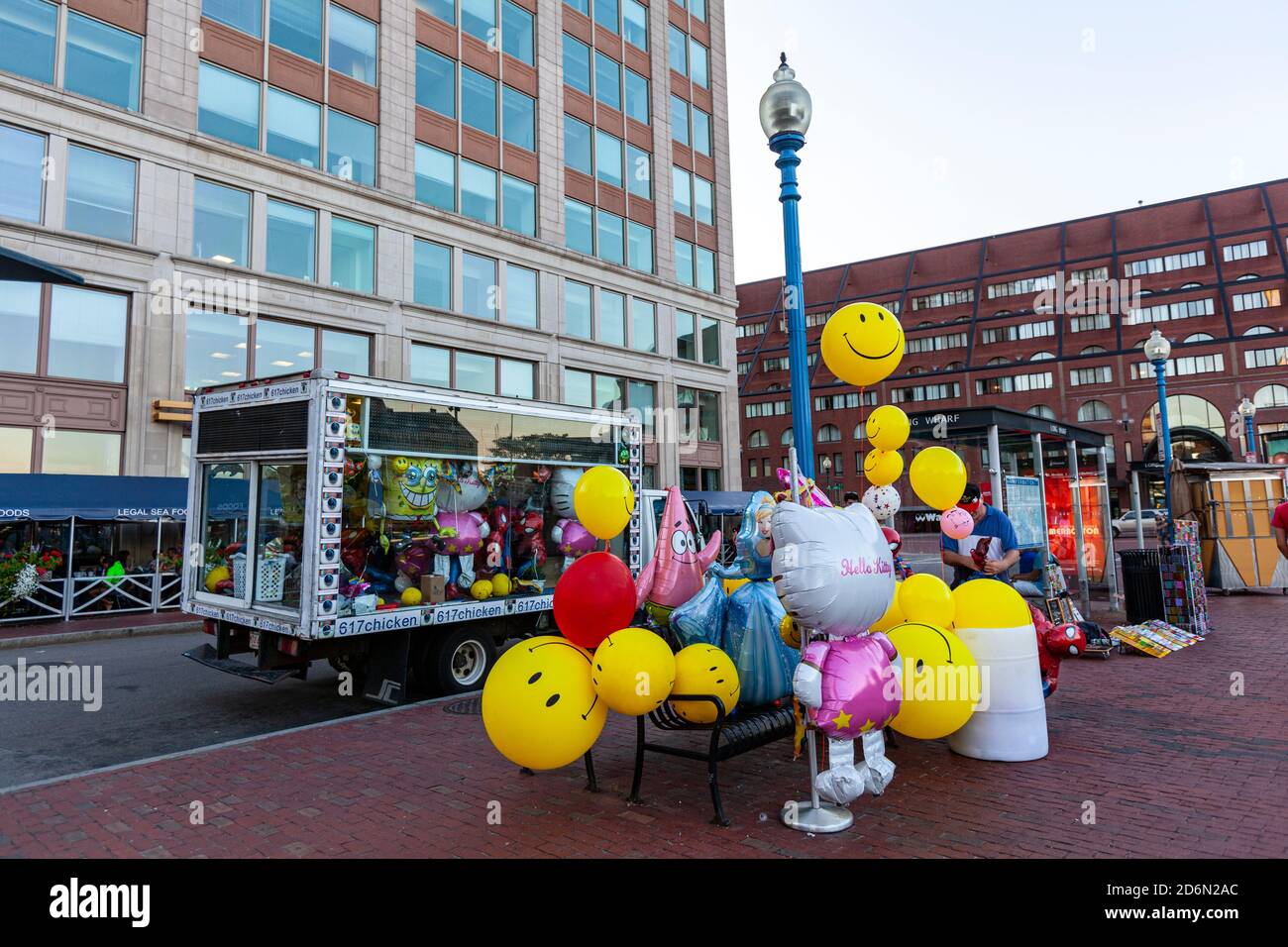 Emoji balloons vendor in long wharf hires stock photography and images